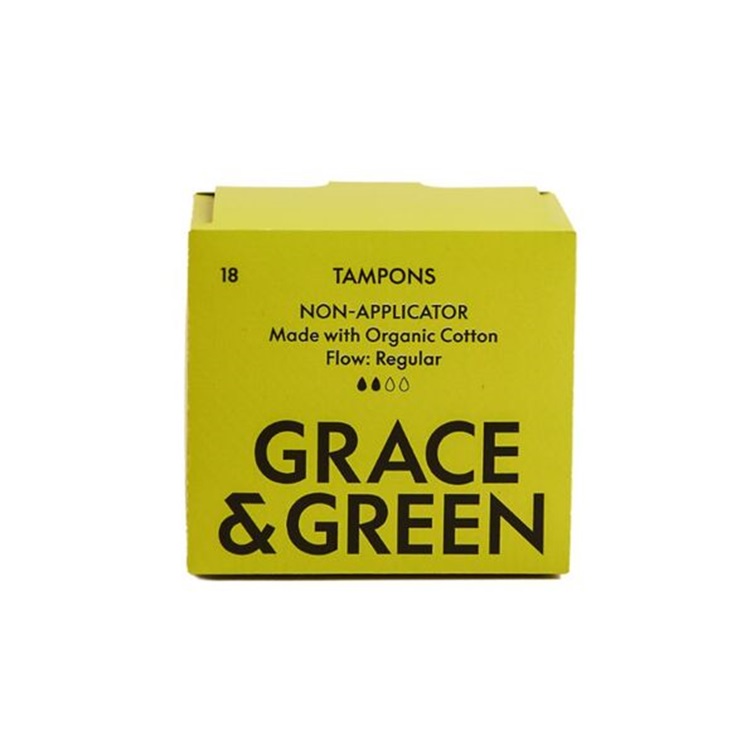 Grace & Green Organic Non-Applicator Tampons (Regular)