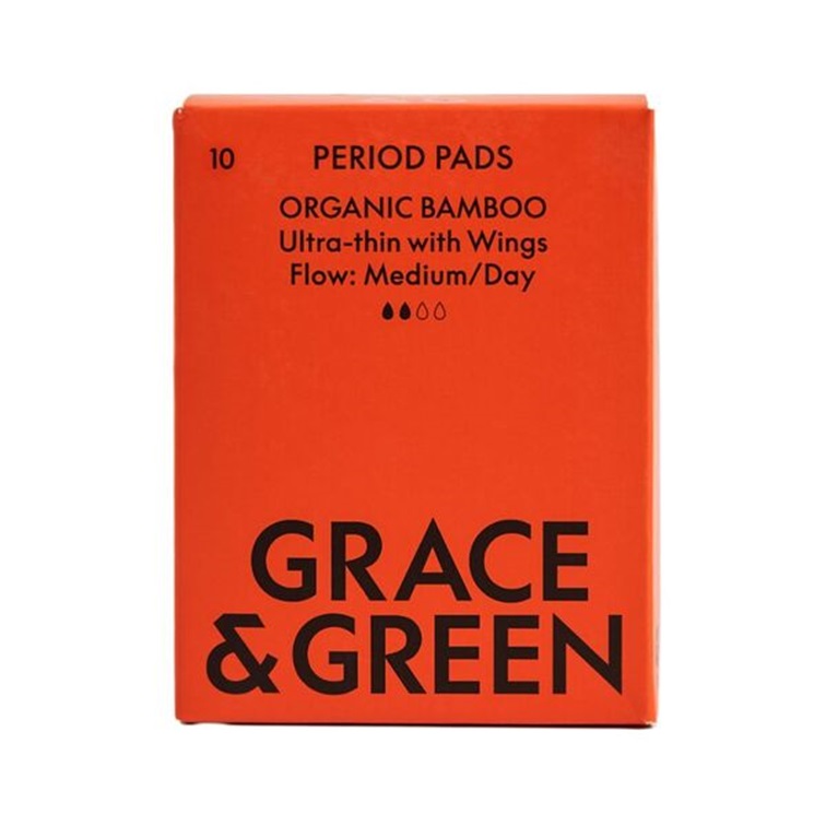 Grace & Green Organic Bamboo Pads Day (Medium)
