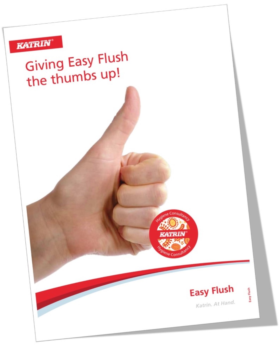 Brochures - Katrin Easyflush - Giving Easy Flush the thumbs up!
