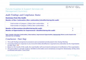 DNV Audit 2015