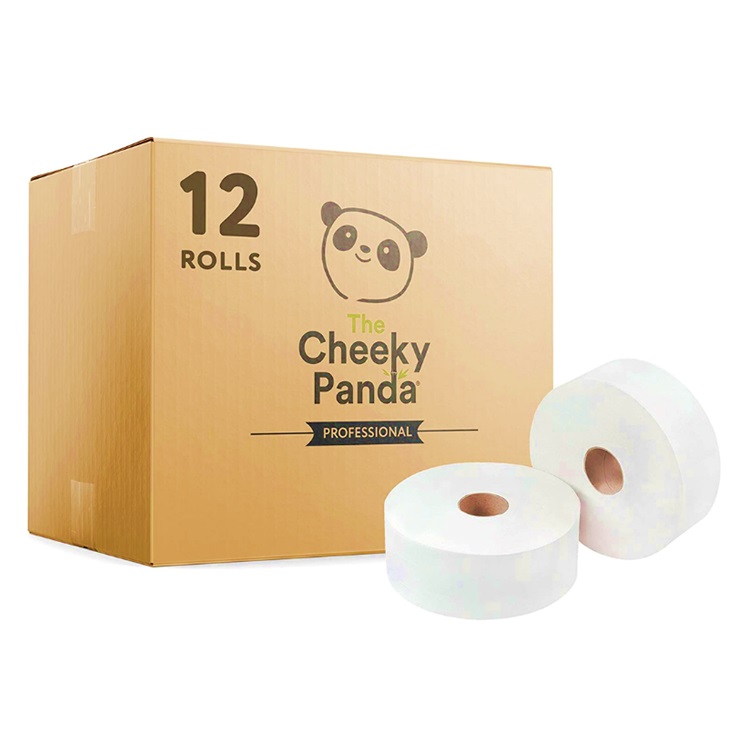 Cheeky Panda Professional Mini Jumbo Bamboo Toilet Roll 