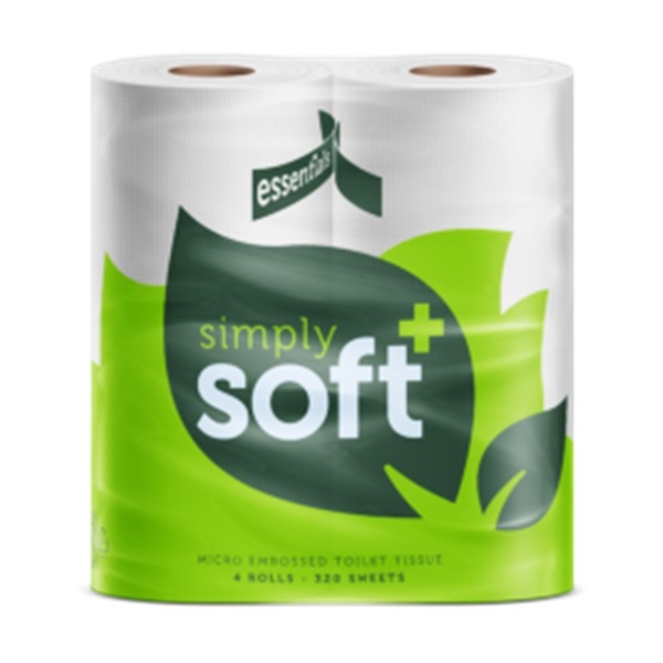 Click for a bigger picture.Essentials 320 Sheet Toilet Roll 2Ply White