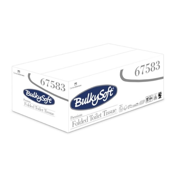 Click for a bigger picture.Bulkysoft Bulk Pack Folded T.Tissue 67583 250Sheet