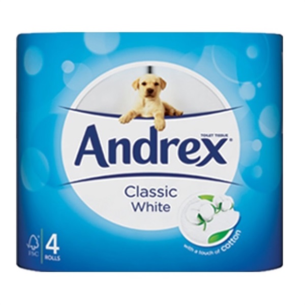 Click for a bigger picture.Andrex Toilet Roll 2 ply White