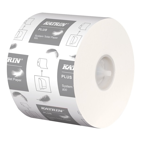 Click for a bigger picture.Katrin Plus 66940 System Toilet Roll 2Ply  800 Sheet