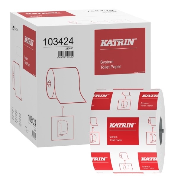 Click for a bigger picture.Katrin 103424 System Toilet Roll 2Ply 800 Sheet