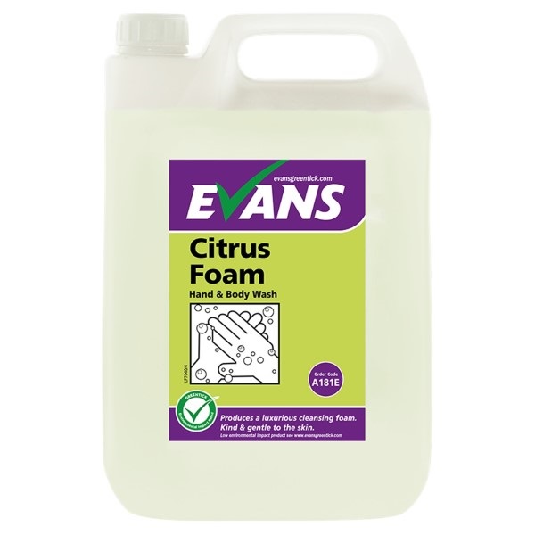 Click for a bigger picture.Citrus Foam Soap 5L