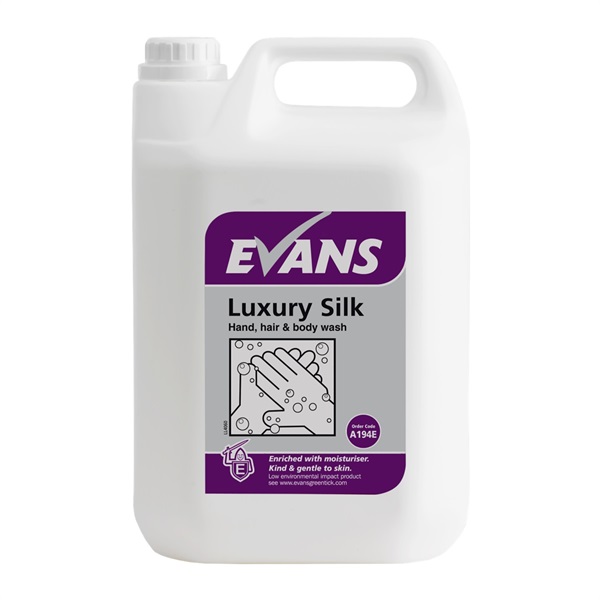 Click for a bigger picture.Luxury Silk Hand, Hair + Body Wash 5LTR