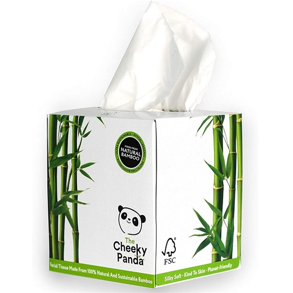 Click for a bigger picture.Cheeky Panda 3Ply Bamboo Cube Tissues 56 Sheet