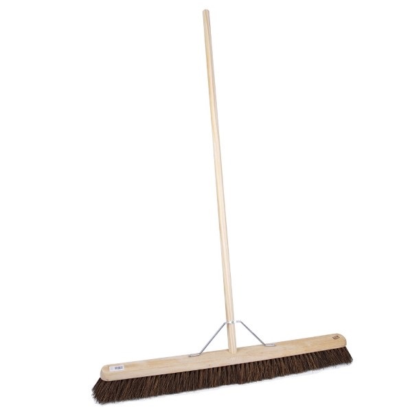 Click for a bigger picture.3' / 36''  Stiff Yard Broom Complete