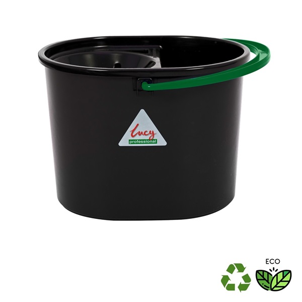 Click for a bigger picture.Lucy Mop Bucket + Wringer Green - Durable Recycled Plastic