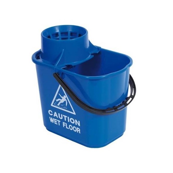 Click for a bigger picture.15L Blue Professional Mop Bucket + Wringer
