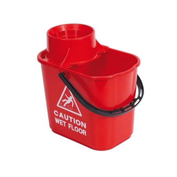 Click for a bigger picture.15L Red Professional Mop Bucket With Wringer