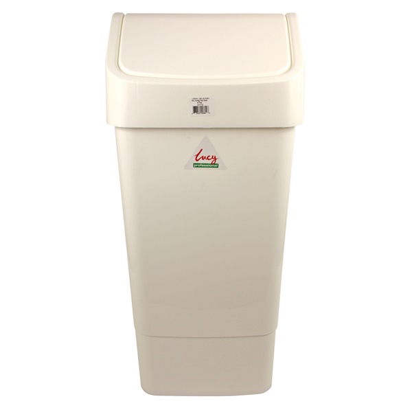 Click for a bigger picture.xx Lucy Swing Bin 50LTR White