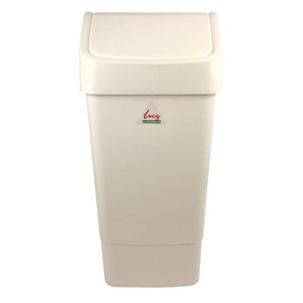 Click for a bigger picture.Lucy Swing Bin 50L White
