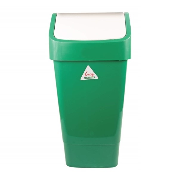 Click for a bigger picture.xx Lucy Swing Bin 50LTR Green