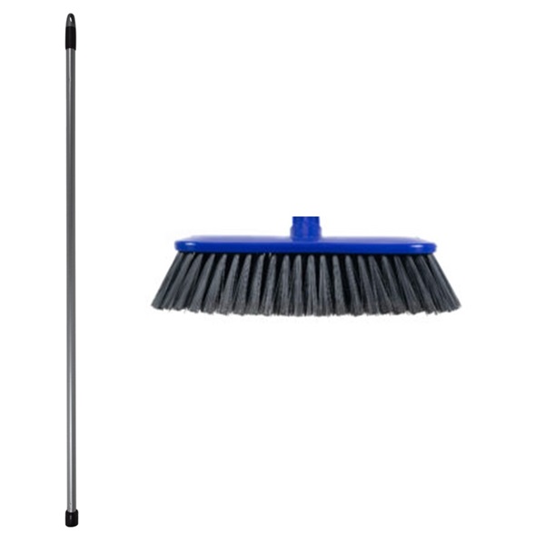 Click for a bigger picture.xx Blue 10.5'' Soft Broom With Handle