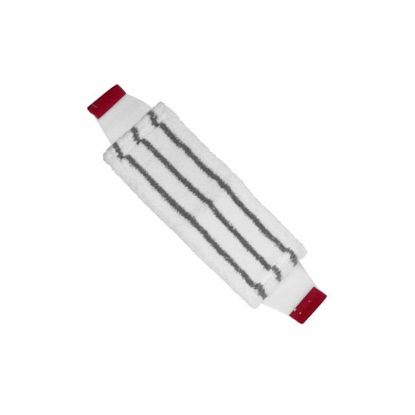 Click for a bigger picture.Red 40cm Microfibre Flatmop Heads - For Use With SYR Snapper Frame