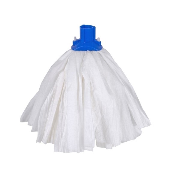 Click for a bigger picture.Exel Big White Mop Head - Blue Socket 117g