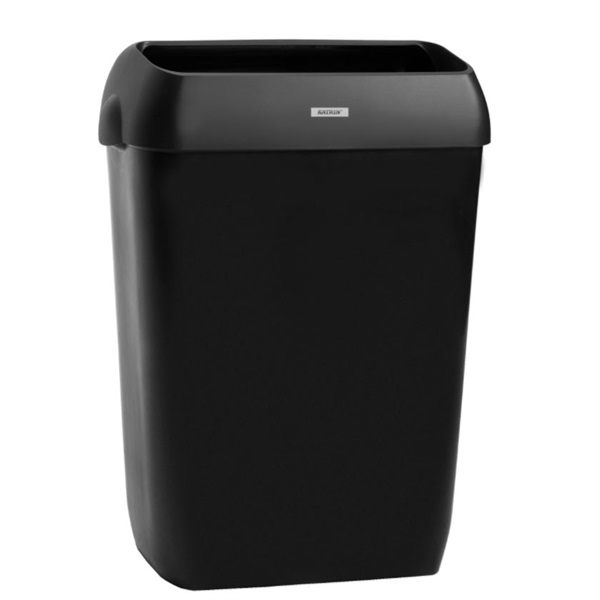 Click for a bigger picture.Katrin Black 50L Bin With Lid