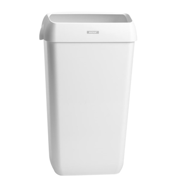 Click for a bigger picture.xx Katrin White 25L Bin With Lid 91899
