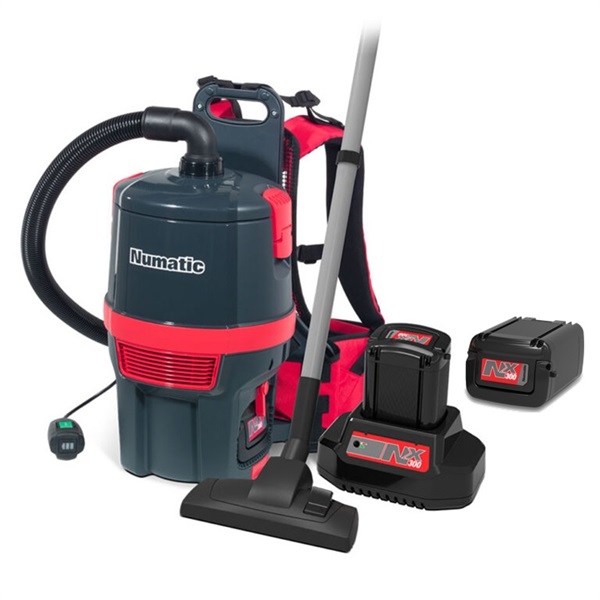 Click for a bigger picture.Numatic RSB150NX Cordless Battery RucSac Vacuum Includes 2x NX300 Batteries
