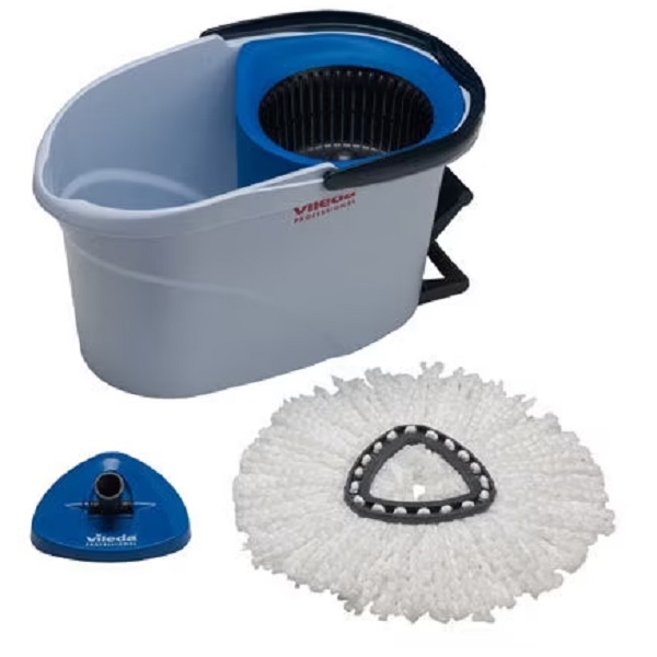 Click for a bigger picture.Vileda Ultraspin System Mop Kit Blue ( Handle Sold Seperately )