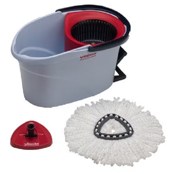 Click for a bigger picture.Vileda Ultraspin System Mop Kit Red ( Handle Sold Seperately )