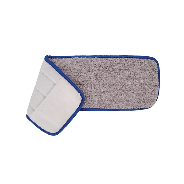 Click for a bigger picture.xx Short PIle Microfibre Flat Mop Blue - For Use with Pro-Mist Flat Mop System