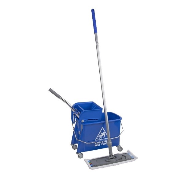 Click for a bigger picture.Blue Microspeedy Bucket + Microfibre Flat Mop Kit ( Note - 2 Packages )