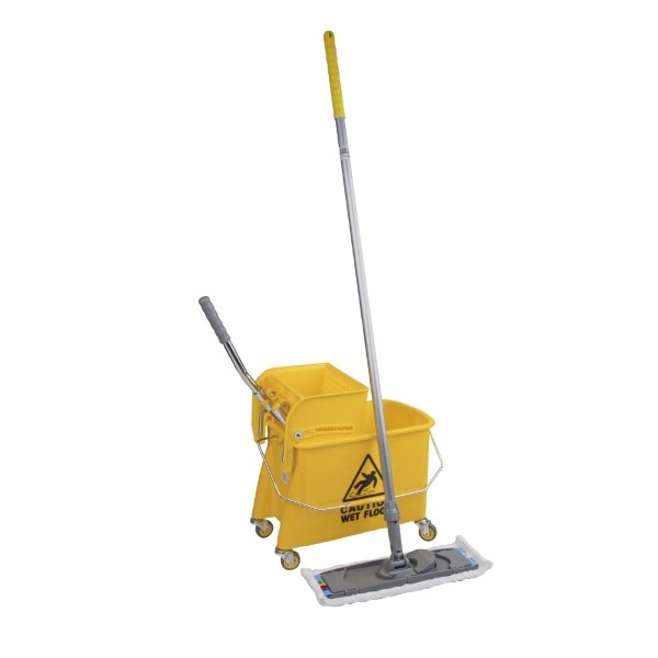 Click for a bigger picture.Yellow Microspeedy Bucket + Microfibre Flat Mop Kit ( Note - 2 Packages )