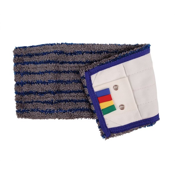 Click for a bigger picture.Scrub Microfibre Flat Mop Pads 40cm - For use with the Microspeedy Mop System