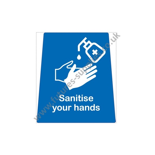 Click for a bigger picture.Sanitise Your Hands Sign - Easy Peel Label - For use with 006.301