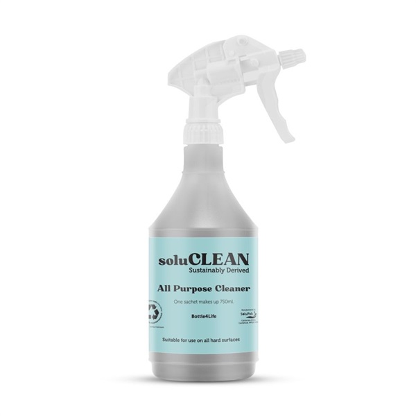 Click for a bigger picture.SoluClean All purpose Cleaner bottle Empty Trigger 750ml