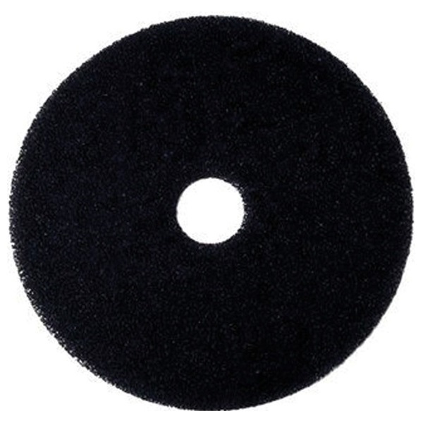 Click for a bigger picture.15'' Black Floor Pads - 100% Recycled Polyester