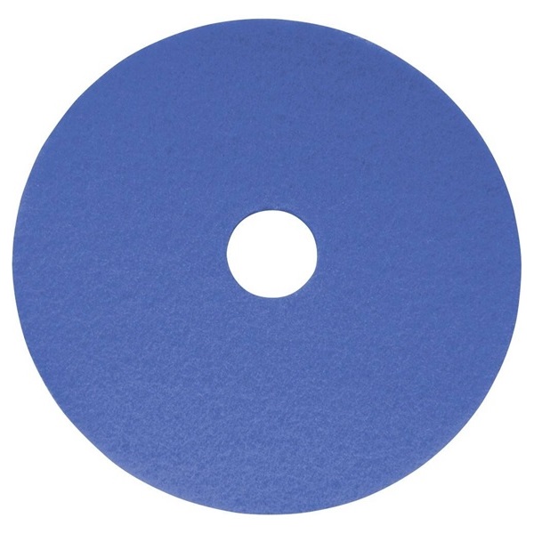 Click for a bigger picture.17'' Blue Floor Pads - 100% Recycled Polyester