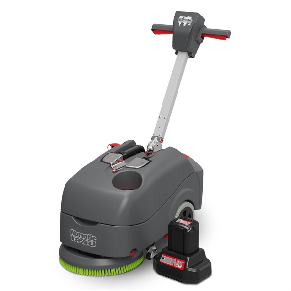 Click for a bigger picture.Numatic TTB1840NX Cordless Compact Scrubber Dryer Includes 2x NX300 Batteries