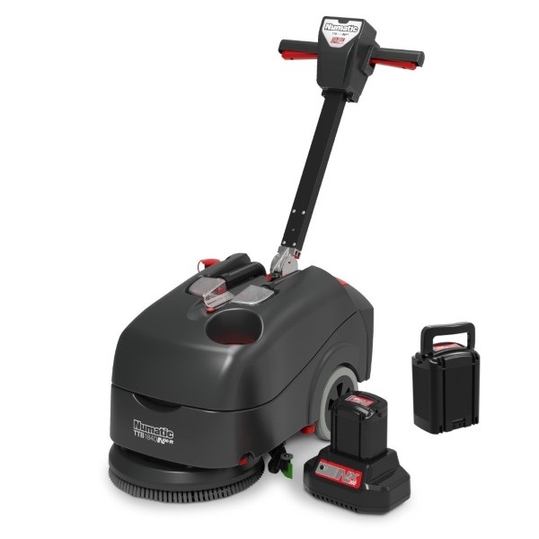 Click for a bigger picture.Numatic TTB1840NX Cordless Compact Scrubber Dryer Includes 2x NX300 Batteries