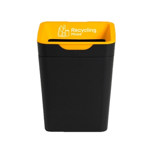 Click for a bigger picture.Method Bin 20L - Open Lid - Yellow - Mixed Recycling