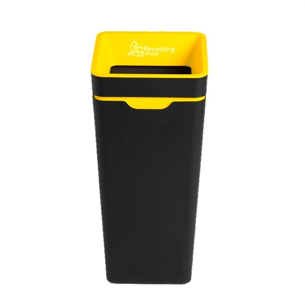 Click for a bigger picture.Method Bin 60L - Open Lid - Yellow - Mixed Recycling