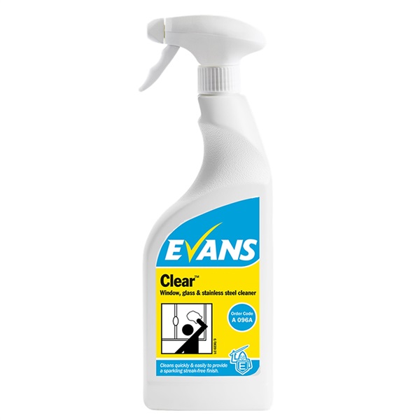 Click for a bigger picture.Clear Window Glass + Stainless Steel Cleaner 750ml