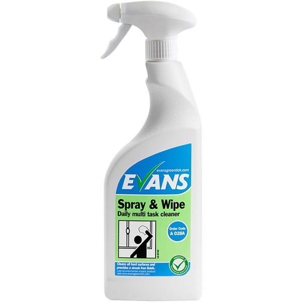 Click for a bigger picture.Evans Spray + Wipe Daily  Cleaner 750ML