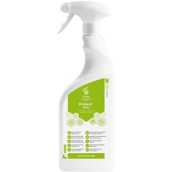 Click for a bigger picture.Protect Perfumed Disinfectant 750ml RTU - Virucidal Disinfectant Cleaner