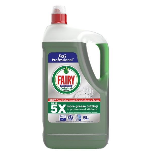 Click for a bigger picture.Fairy Washing Up Liquid 5L Single