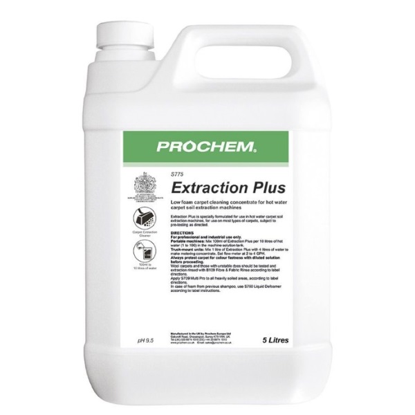 Click for a bigger picture.Prochem Extraction Plus Shampoo 5L Single