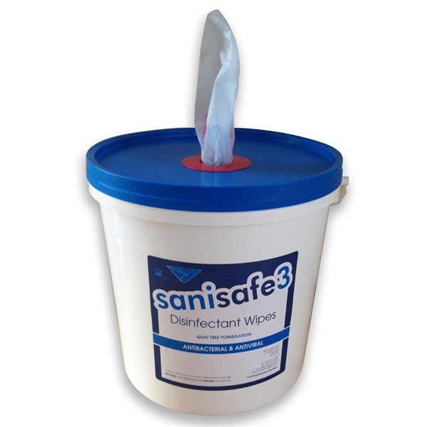 Click for a bigger picture.Sanisafe 3 Quat Free Disinfectant Wipes 1800mm x 200mm