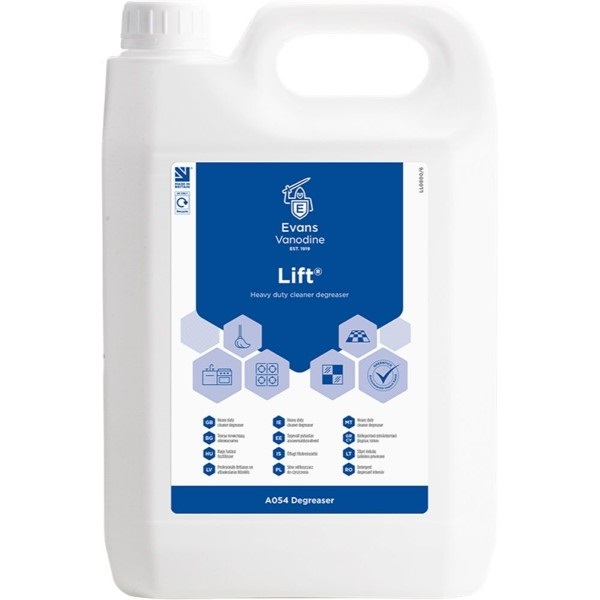 Click for a bigger picture.Lift Kitchen Cleaner / Degreaser 5LTR - Handle Product With Care - Corrosive