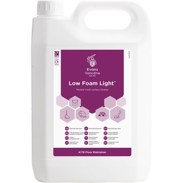 Click for a bigger picture.Low Foam Light - Neutral Floor Cleaner 5L