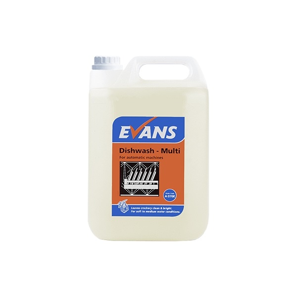 Click for a bigger picture.Evans Dishwasher Rinse Aid Multi 5LTR