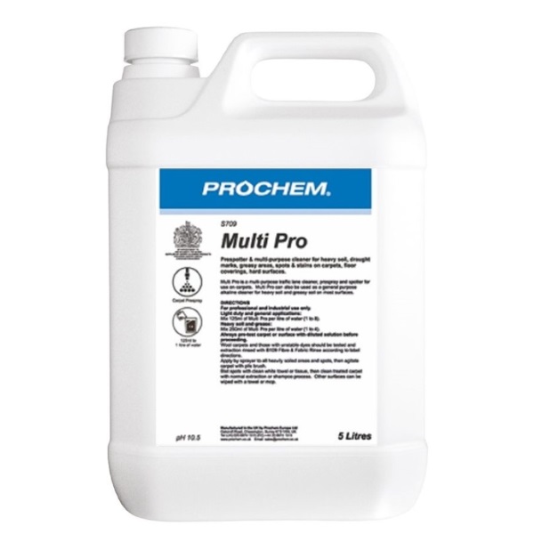 Click for a bigger picture.xx Prochem Multi Pro 5LTR Single Professional Pre spotter and pre spray